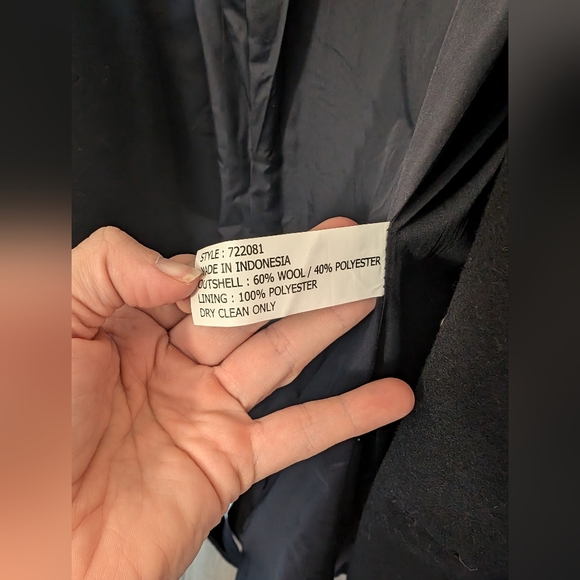 Vane Men's Wool Blend Peacoat XLarge Navy - Picture 4 of 6